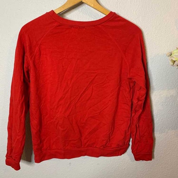 Red Women's Crew Neck Sweater - Picture 2 of 2
